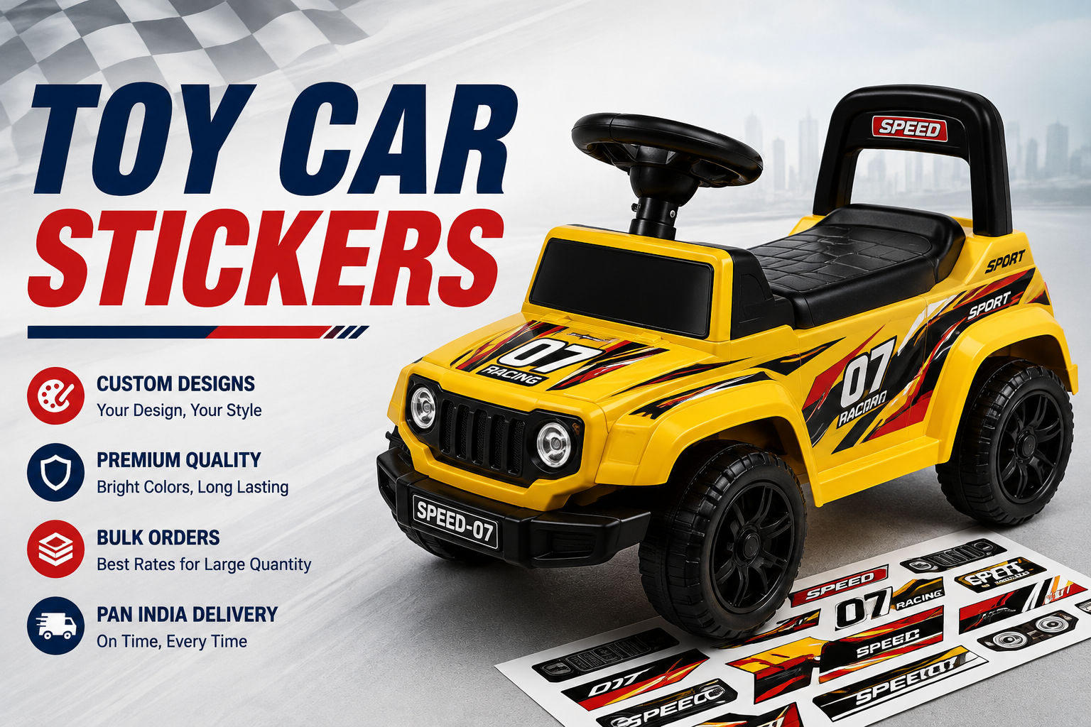 toy car stickers